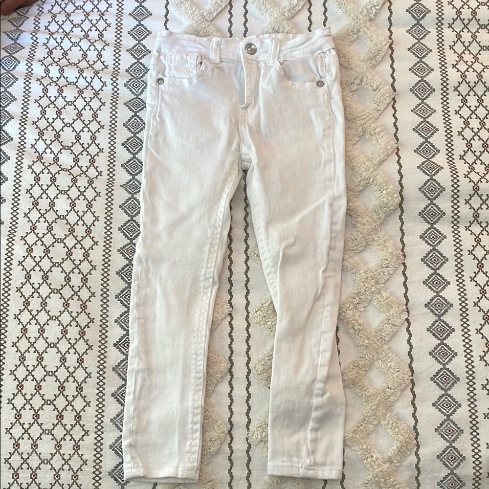 7 FOR ALL MANKIND UEC Girls Size 6X White Skinny Jeans